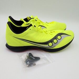 Saucony Velocity MP Men's 11.5 NEW Yellow Spiked Running Track Cleats S29099-05